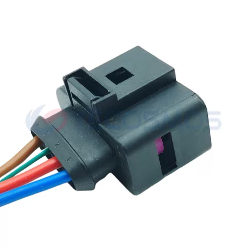 Auto Parts Electrical Plastic Automotive Waterproof Wire Harness Connector for VW Audi 4-Pin Female 1J0973724 - image 5